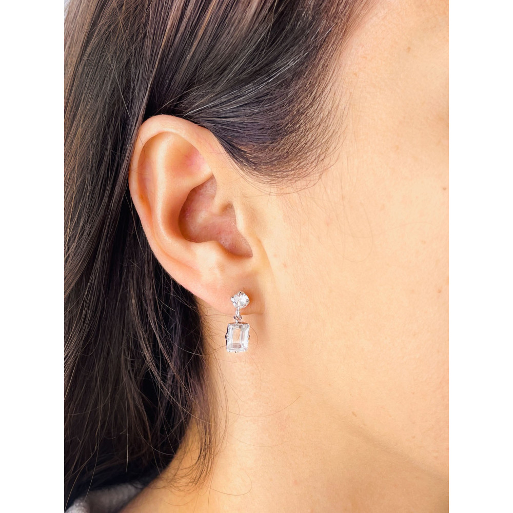 925 Silber Ohrringe Swarovski Elements