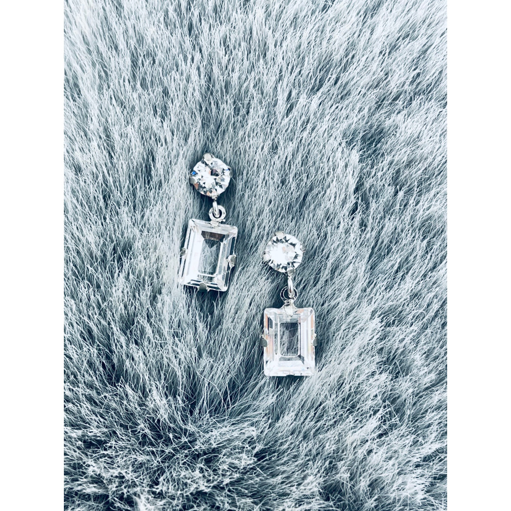 925 Silber Ohrringe Swarovski Elements