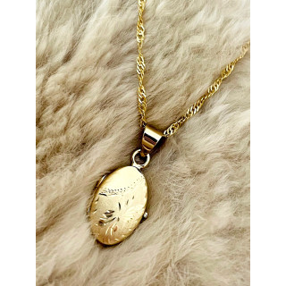 copy of Złoty wisiorek zawieszka rozeta ażurowa