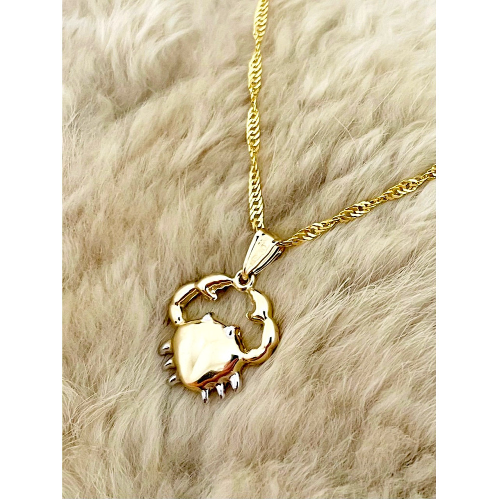 copy of Złoty wisiorek zawieszka rozeta ażurowa