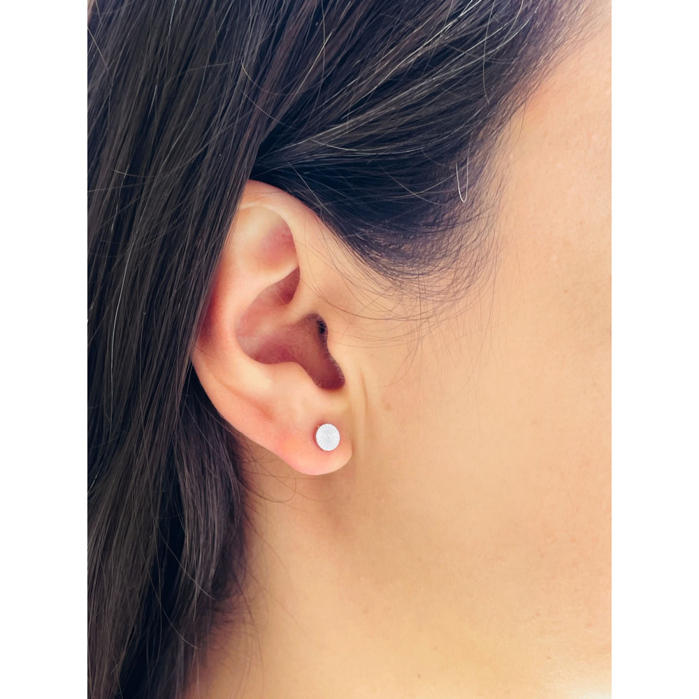 Srebrne kolczyki kółka mini