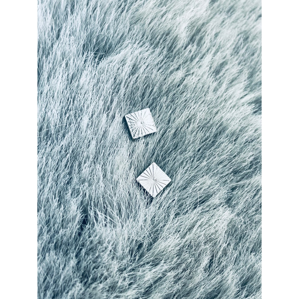 925 Silber Ohrringe Quadrat