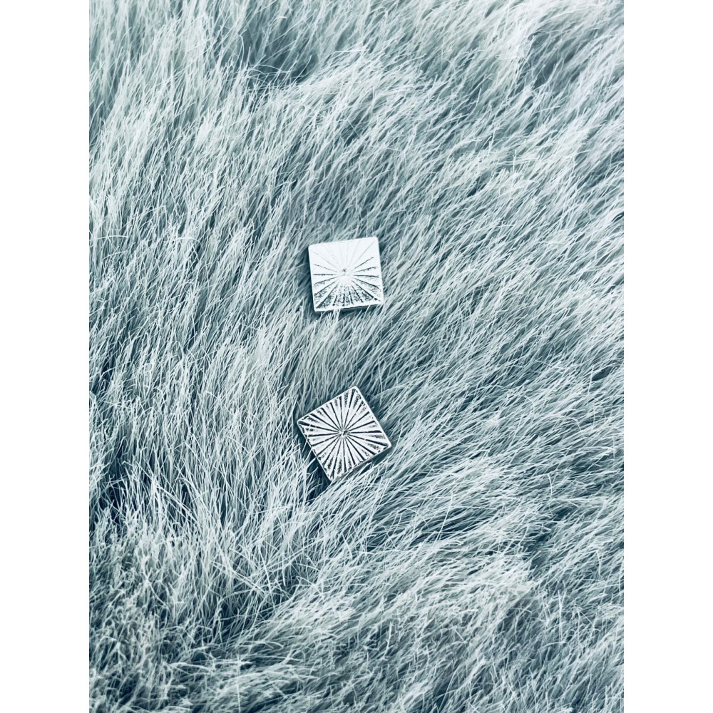 925 Silber Ohrringe Quadrat