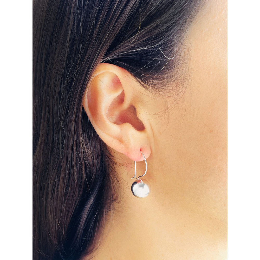 925 Silber Ohrringe Kugeln