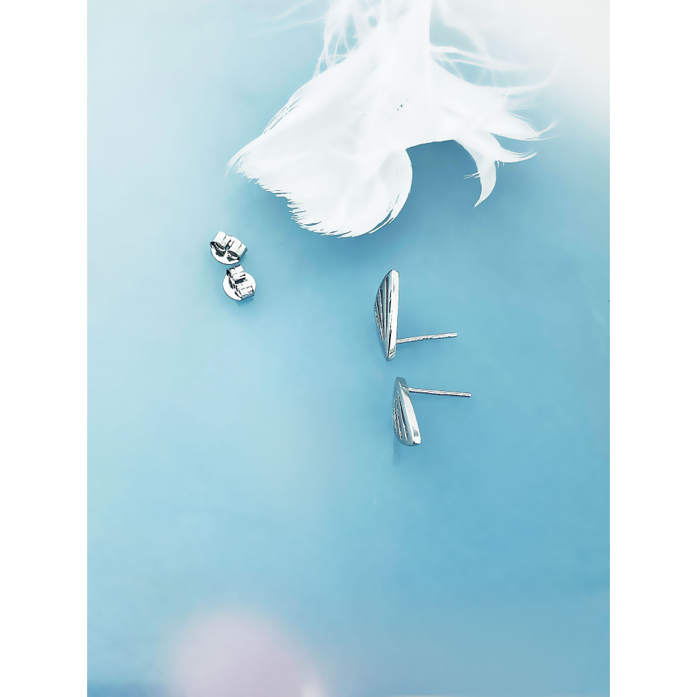 925 Silber Ohrringe Muscheln mit Zirkonia