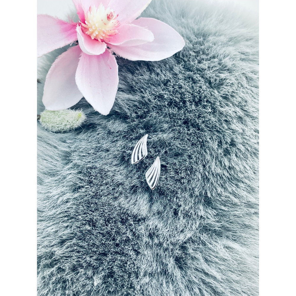 925 Silber Ohrringe Muscheln mit Zirkonia