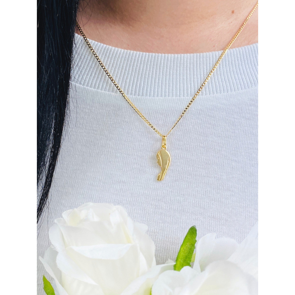 Złoty Medalik Zawieszka Matka Boska Madonna