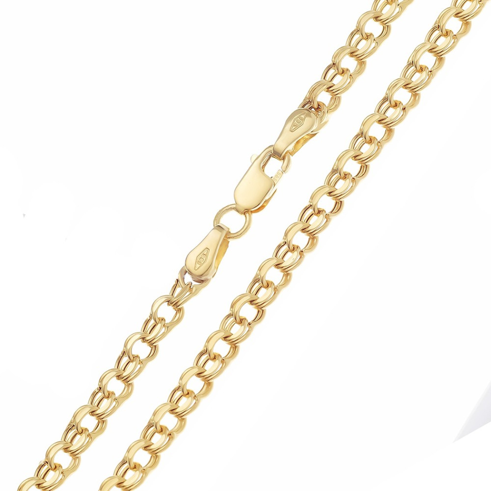 copy of Goldkette Panzerkette Halskette Collier Echt 585 Gold