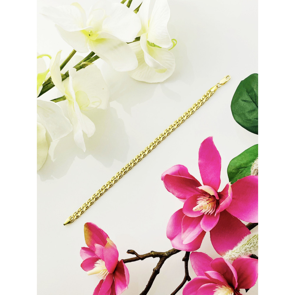 copy of Złota bransoletka z zawieszkami serce