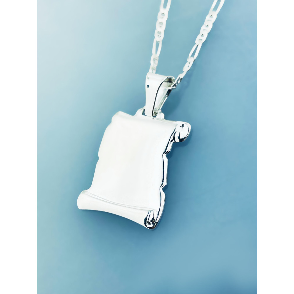 925 Silber Medaillon Anhänger Gravurplatte Gravur Platte