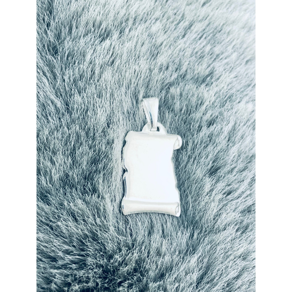 925 Silber Medaillon Anhänger Gravurplatte Gravur Platte