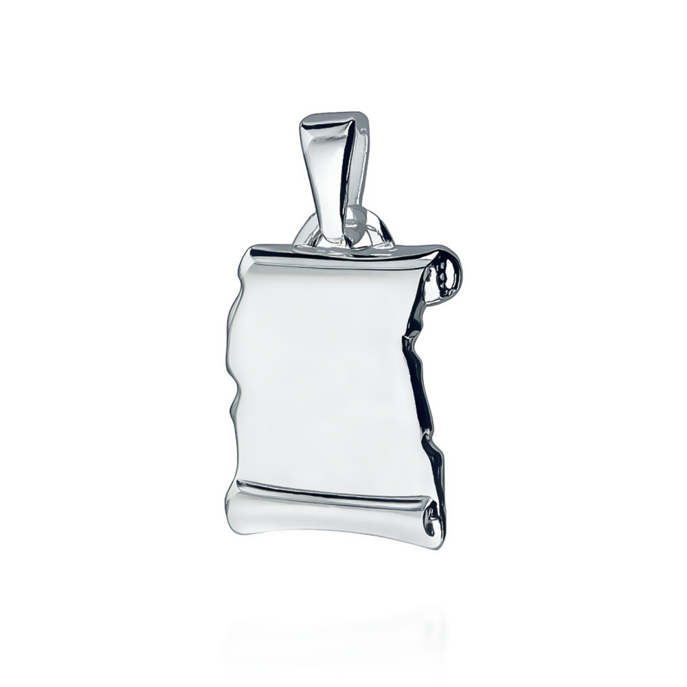 Srebrna zawieszka papirus blaszka do grawerowania