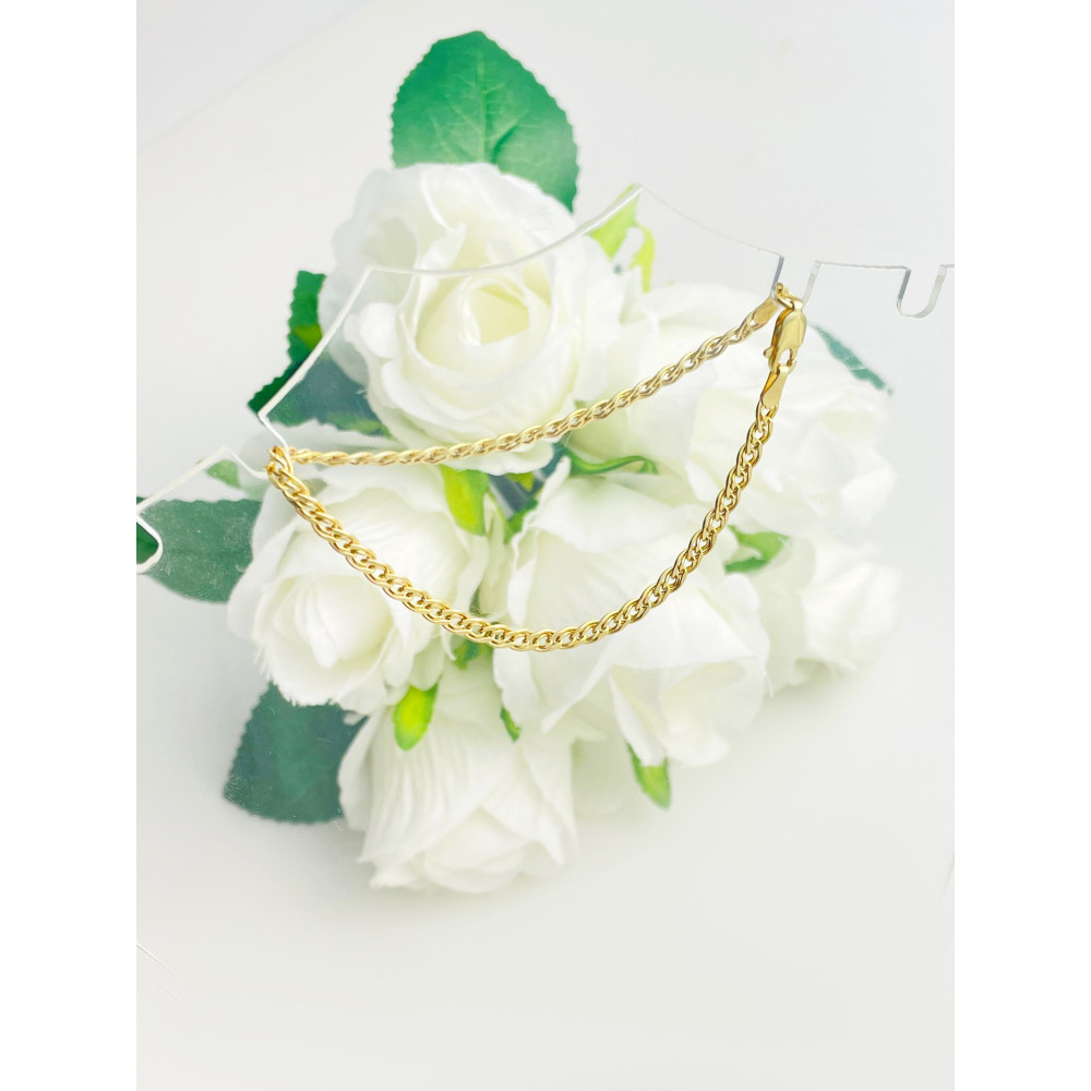 copy of Złota bransoletka z zawieszkami serce