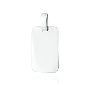 925 Silber Medaillon Anhänger Gravurplatte Gravur Platte