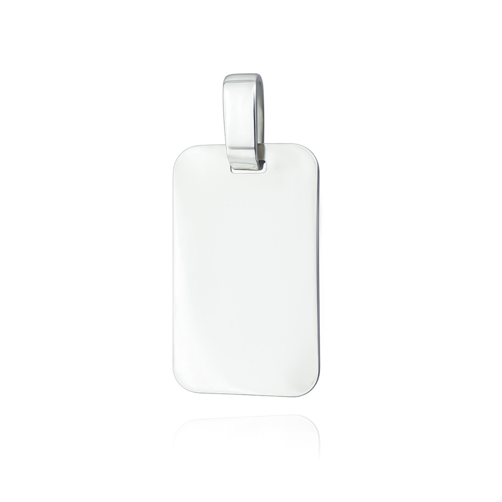 Srebrna zawieszka nieśmiertelnik blaszka do grawerowania