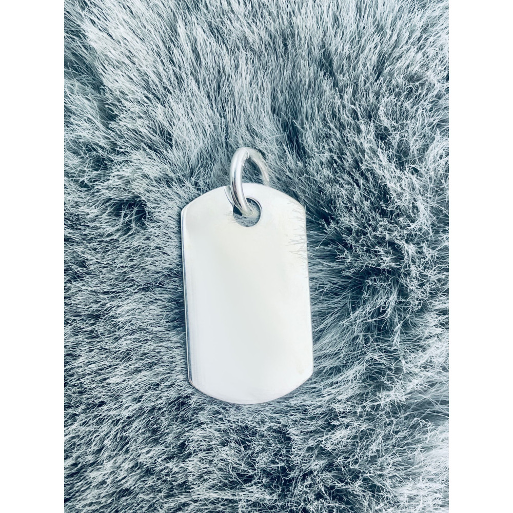 925 Silber Medaillon Anhänger Gravurplatte Gravur Platte