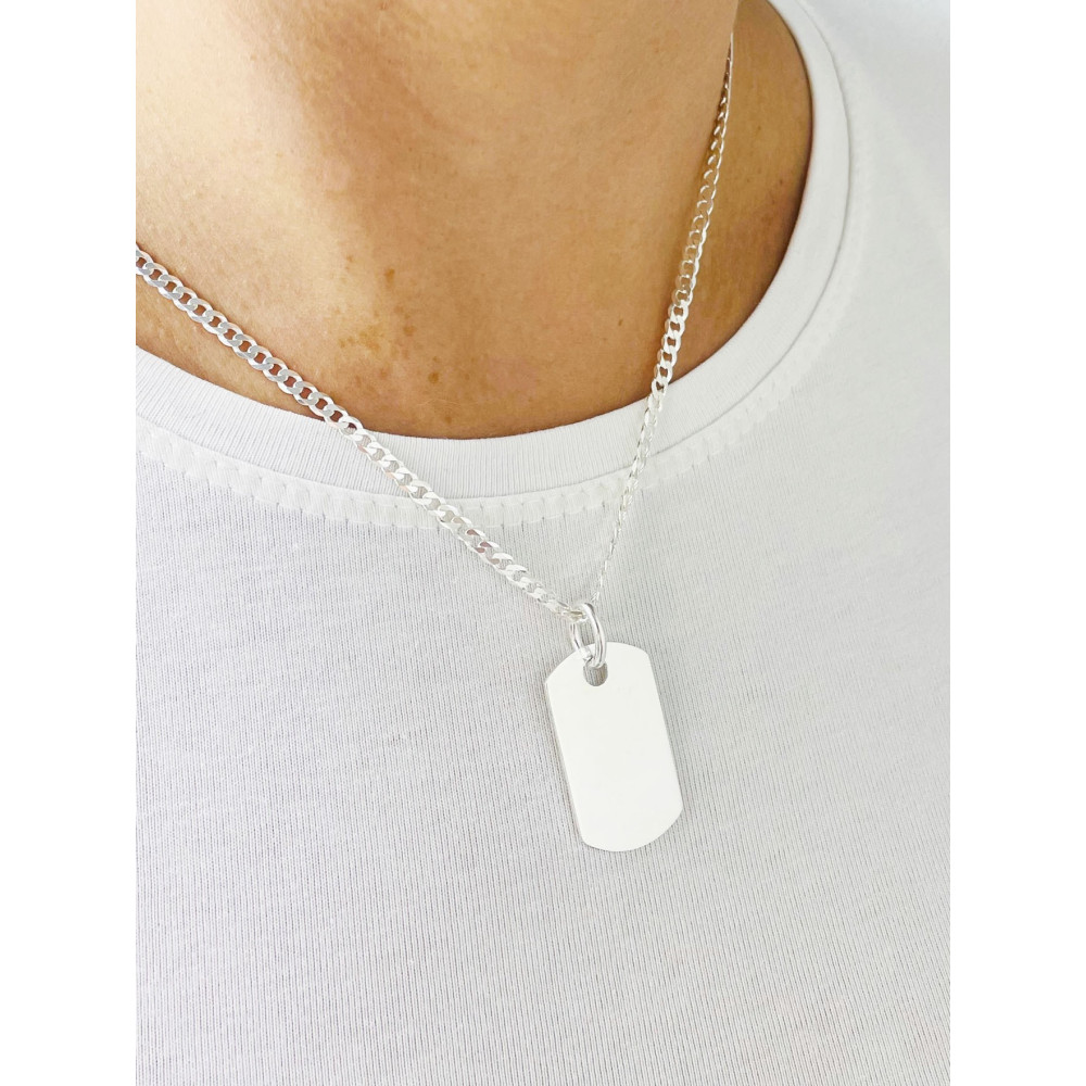 925 Silber Medaillon Anhänger Gravurplatte Gravur Platte