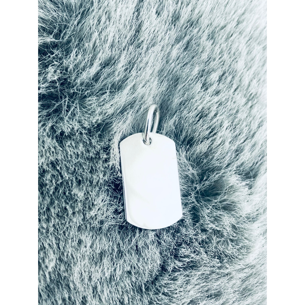 925 Silber Medaillon Anhänger Gravurplatte Gravur Platte