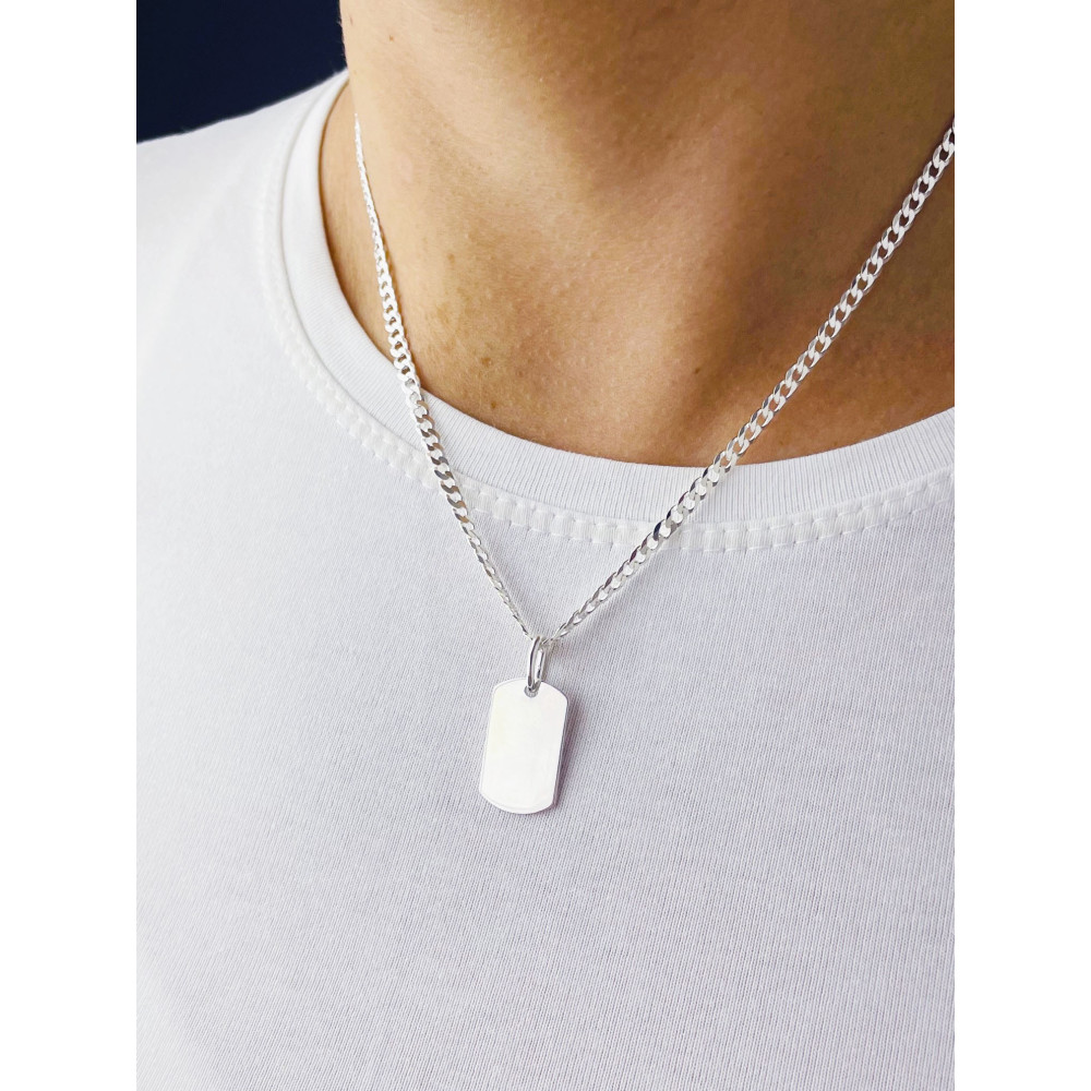 925 Silber Medaillon Anhänger Gravurplatte Gravur Platte