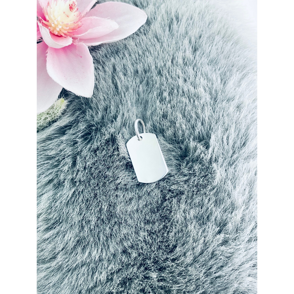 925 Silber Medaillon Anhänger Gravurplatte Gravur Platte