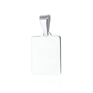 Srebrna zawieszka nieśmiertelnik blaszka do grawerowania