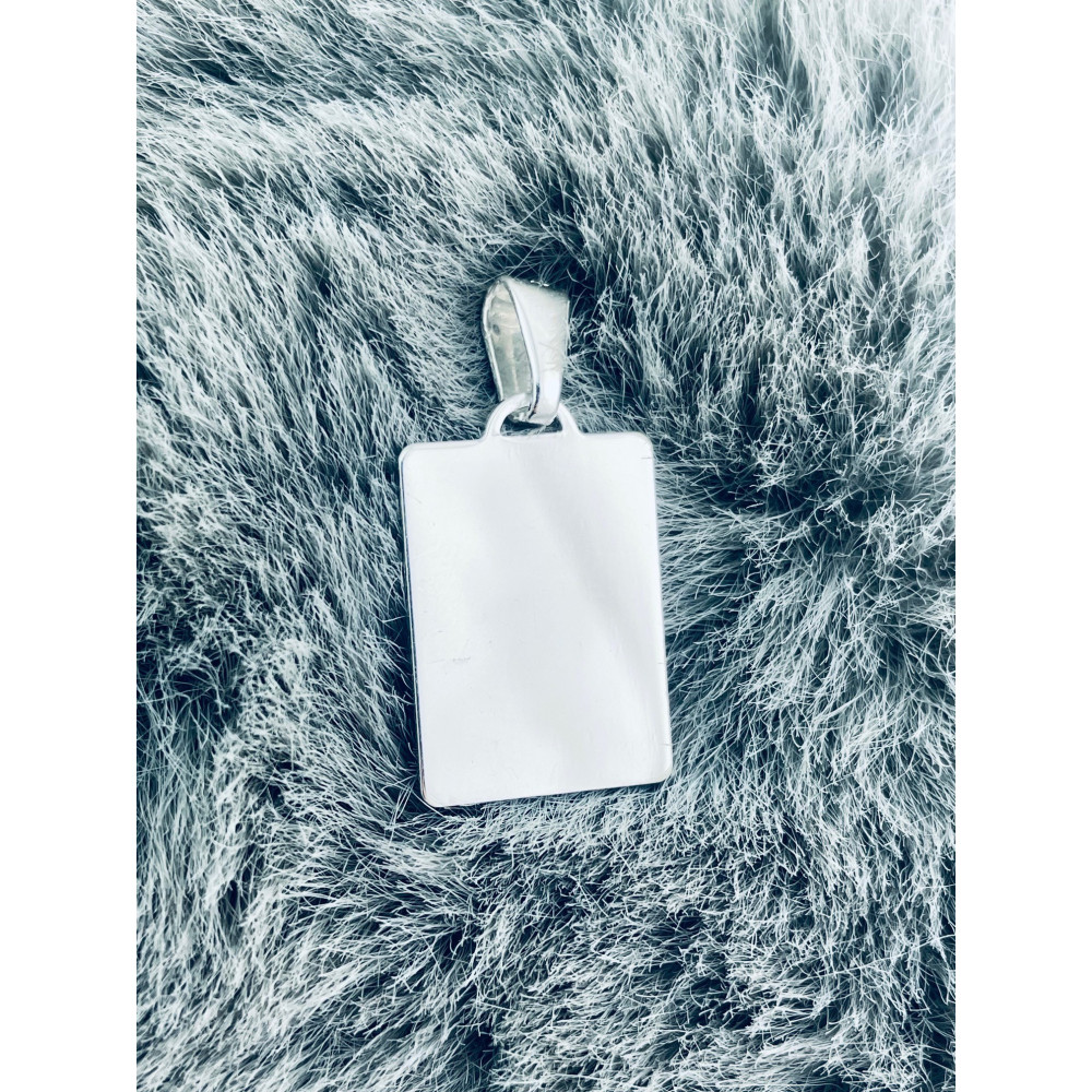 925 Silber Medaillon Anhänger Gravurplatte Gravur Platte