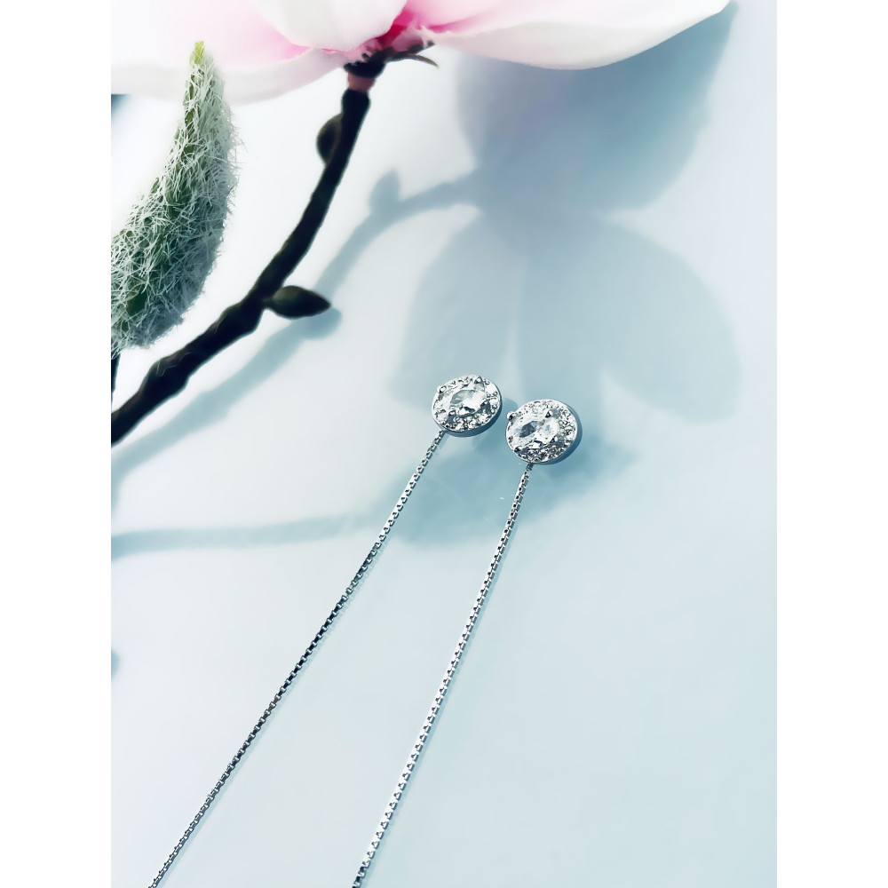 925 Silber Ohrringe mit Zirkonia