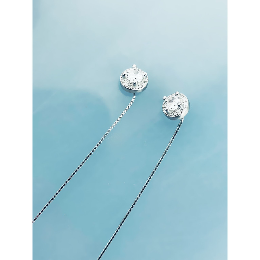 925 Silber Ohrringe mit Zirkonia