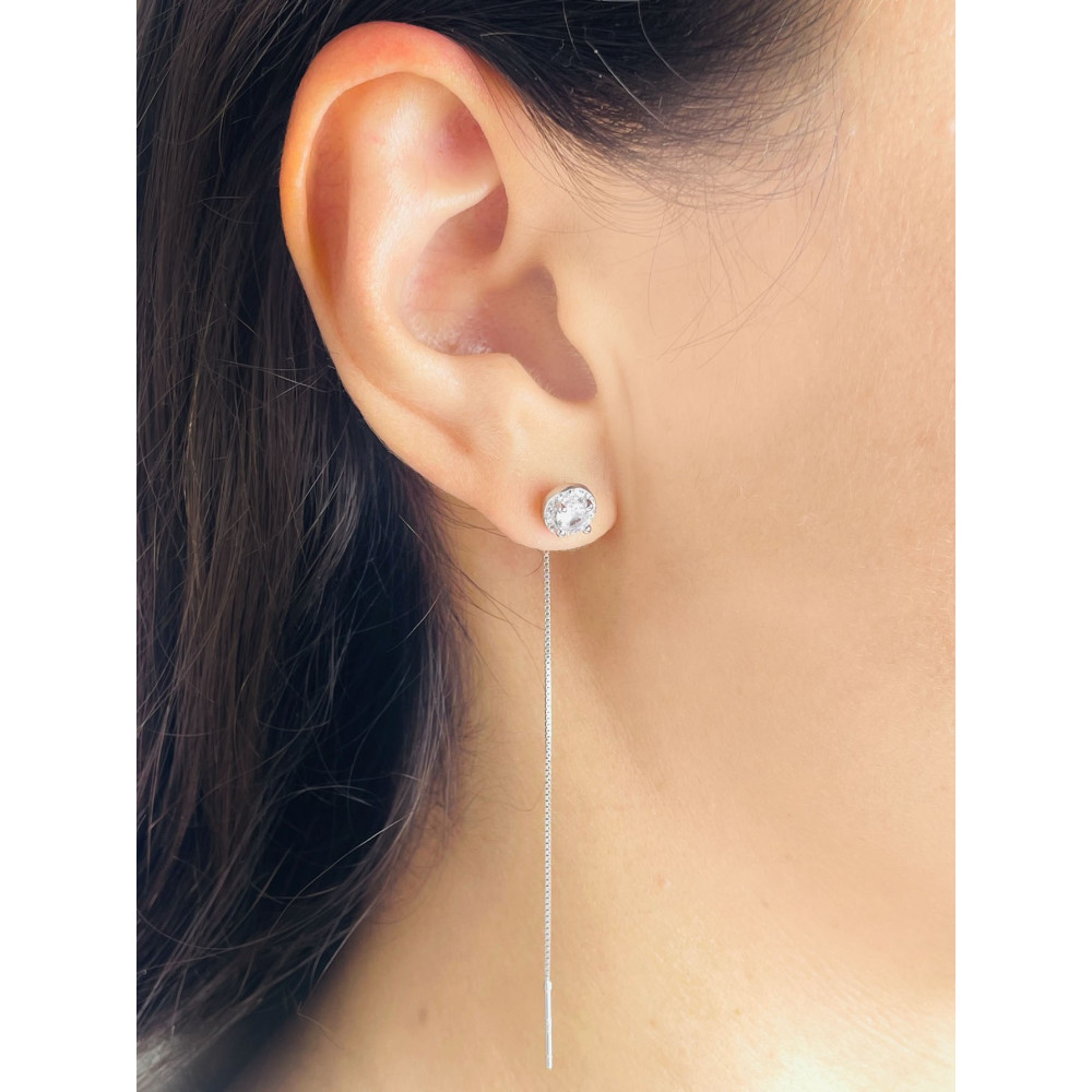 925 Silber Ohrringe mit Zirkonia