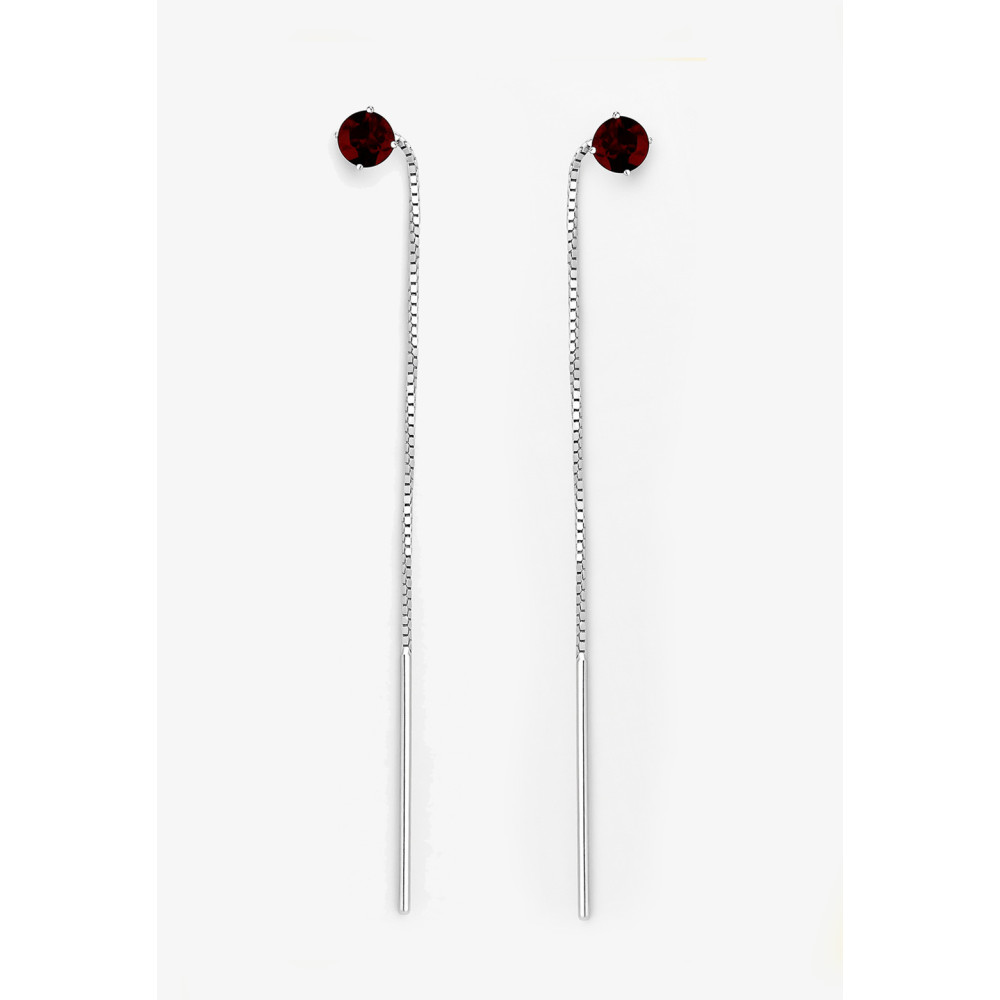 925 Silber Ohrringe mit Kette