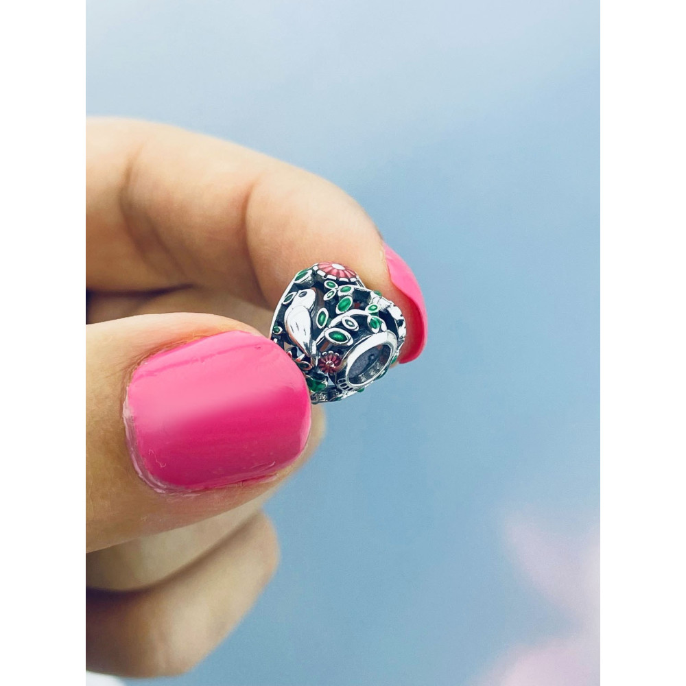 925 Silber Anhänger Herz  Charms Vintage