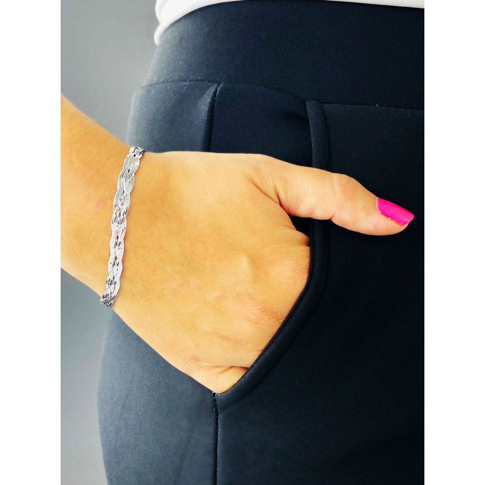 Silberarmband 925 Bracelet Braid