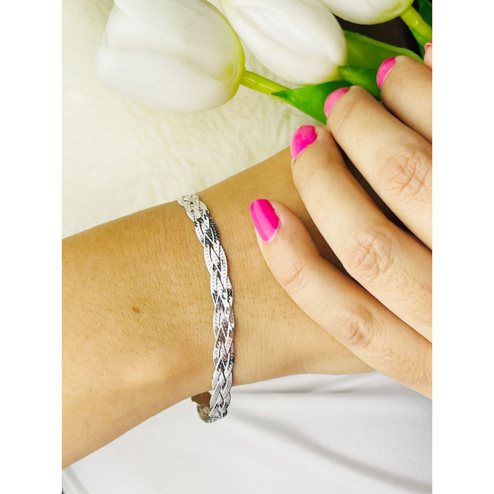 Silberarmband 925 Bracelet Braid