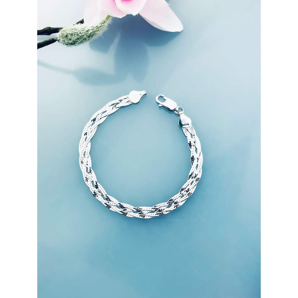 Silberarmband 925 Bracelet Braid