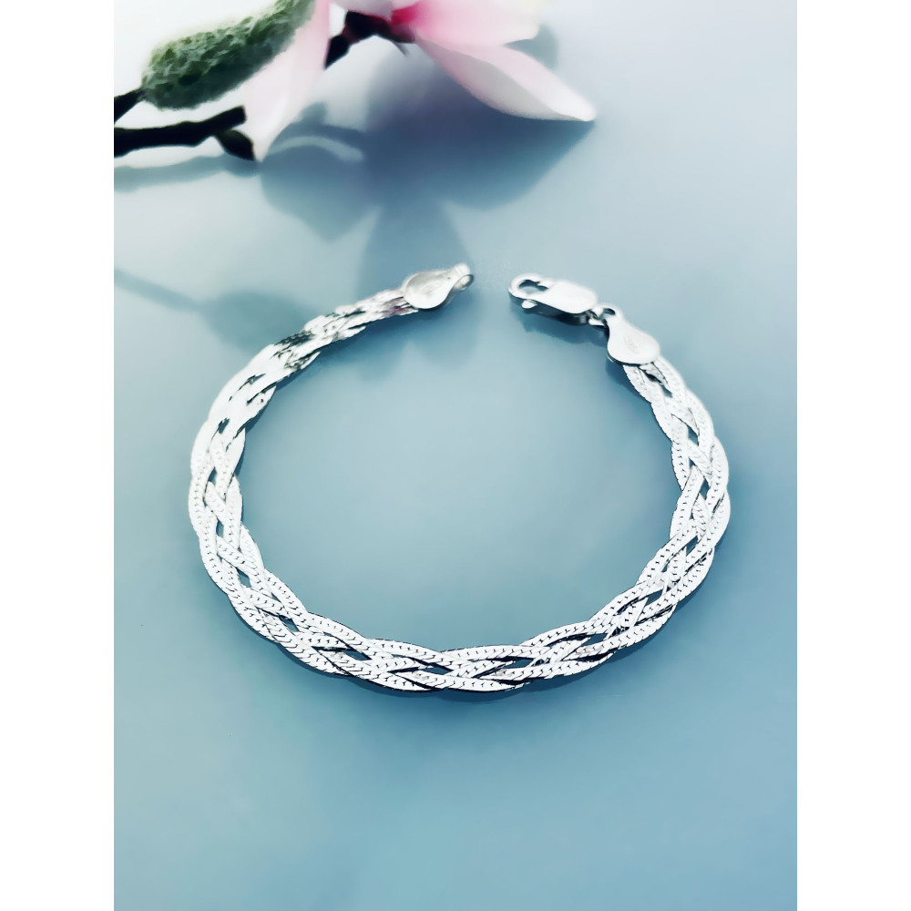 Silberarmband 925 Bracelet Braid
