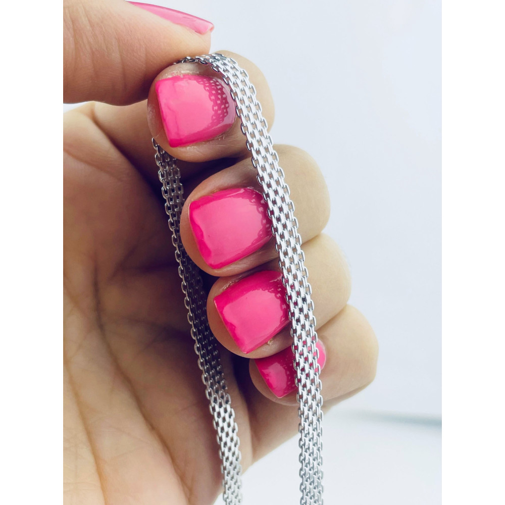 Silberarmband 925 Bismarck-Armband geflochtenes Armband