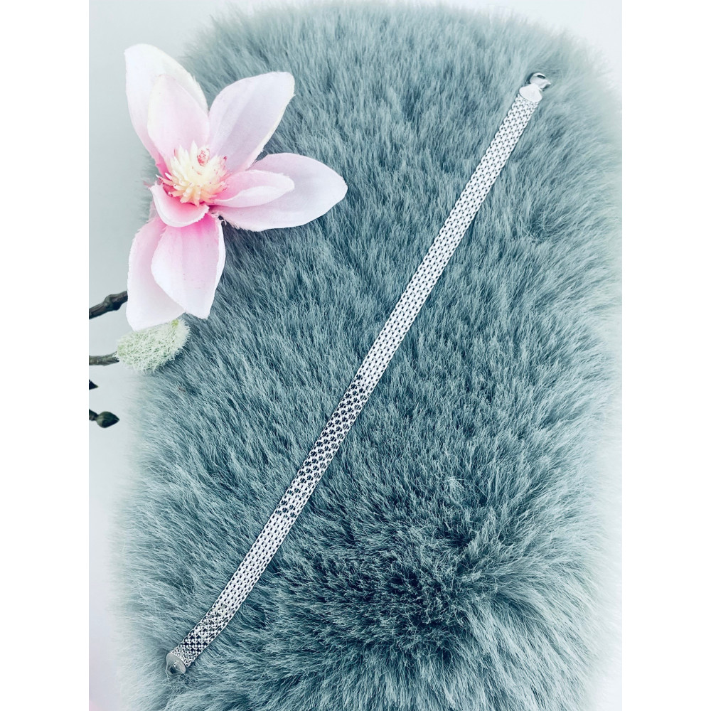 Silberarmband 925 Bismarck-Armband geflochtenes Armband