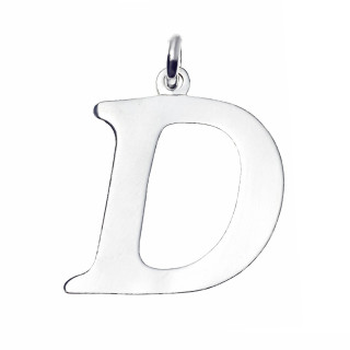 Srebrny wisiorek zawieszka literka D