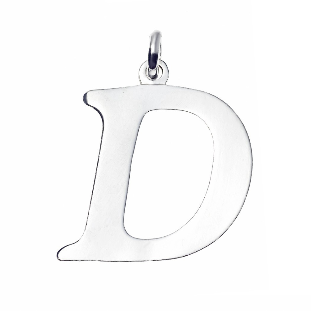 Srebrny wisiorek zawieszka literka D