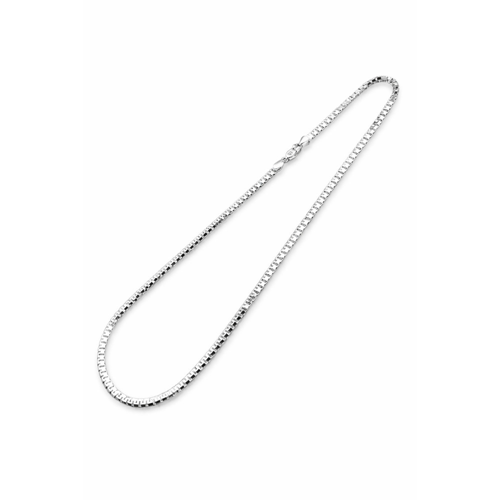 925 Silber Farbbandkette Halskette Collier