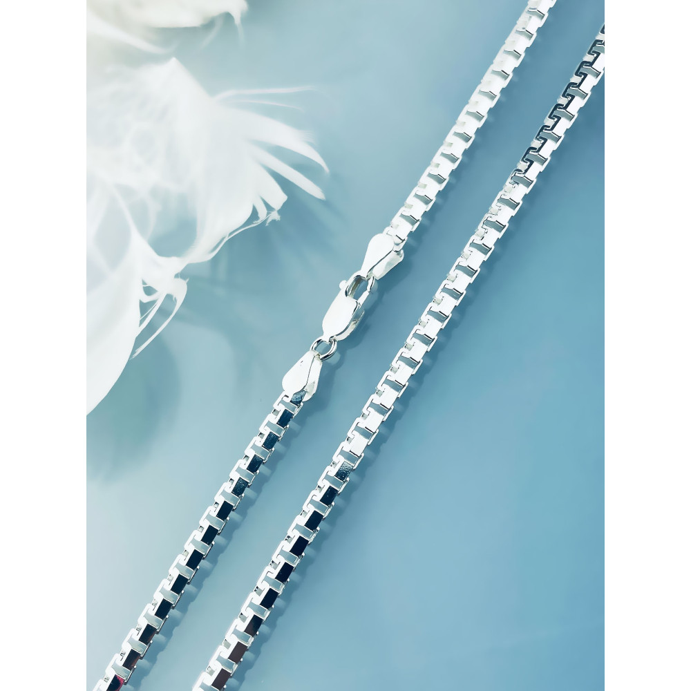 925 Silber Farbbandkette Halskette Collier