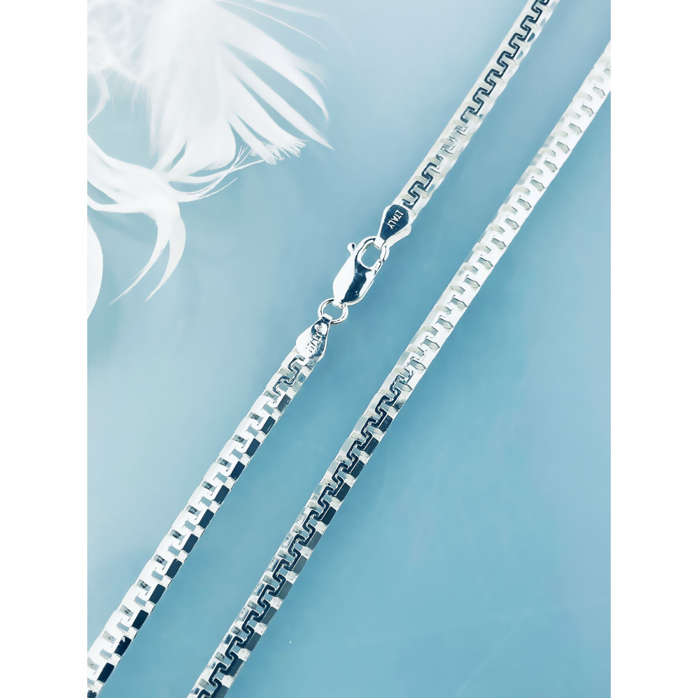 925 Silber Farbbandkette Halskette Collier