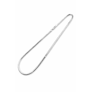 925 Silber Farbbandkette Halskette Collier