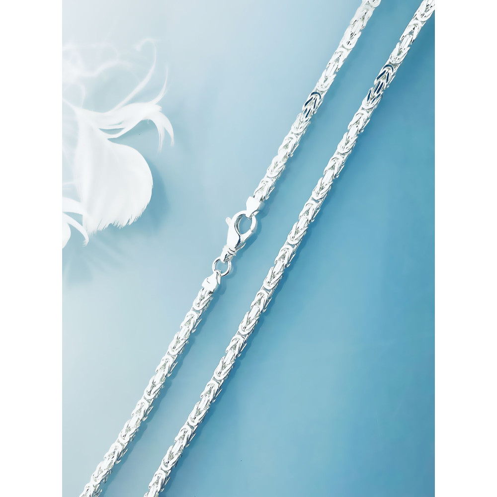 Srebrny łańcuszek Bizantyjski Królewski