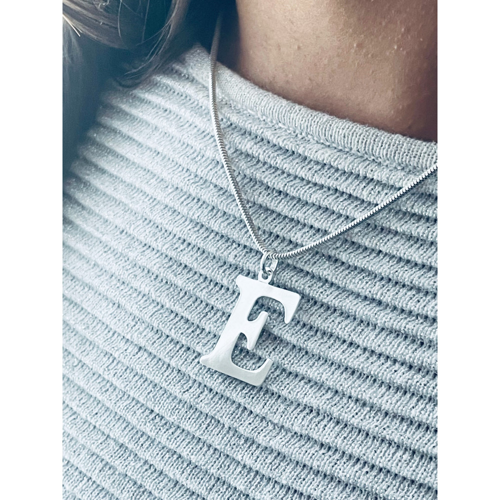 Silber Anhänger Buchstabe E Kettenanhänger