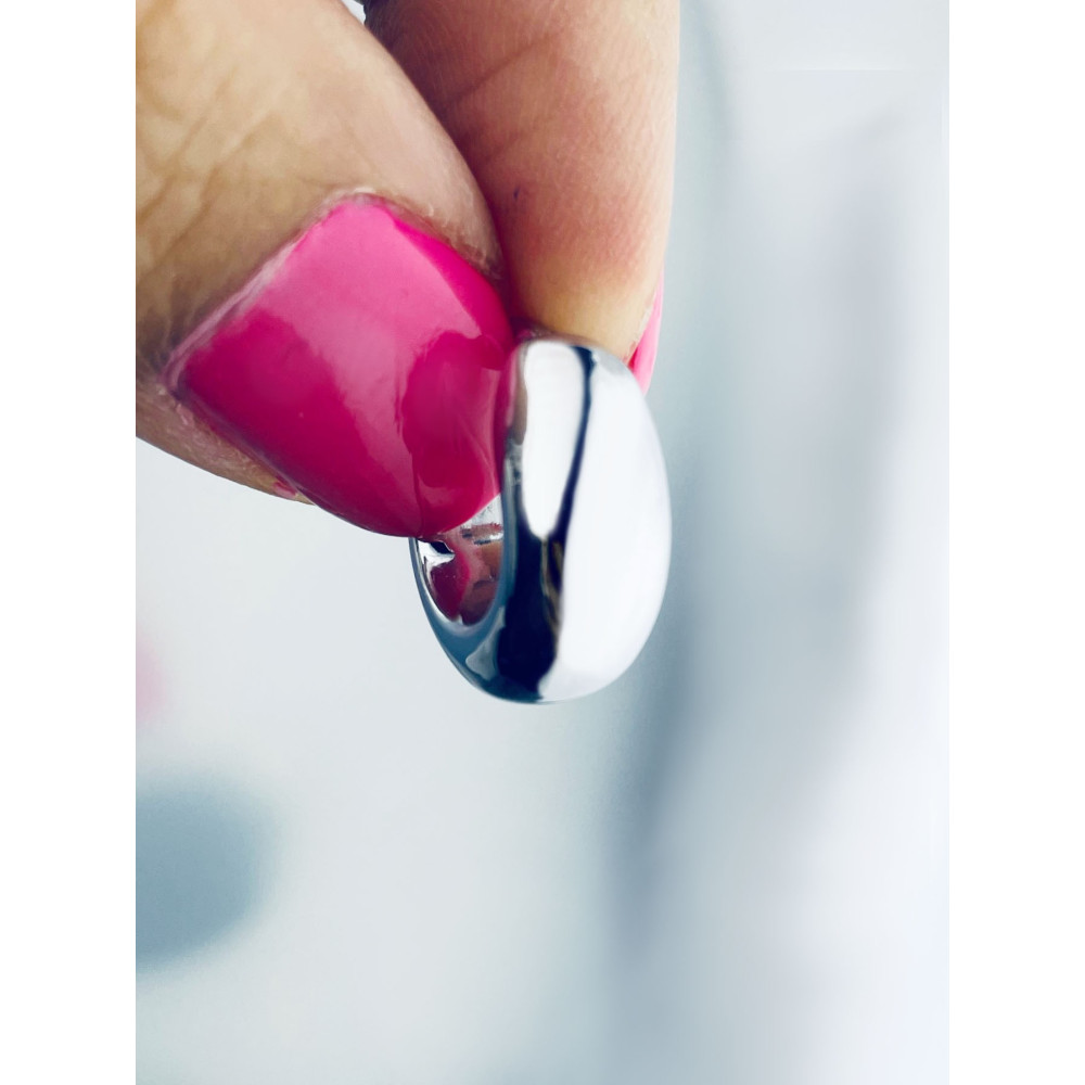 Srebrne kolczyki koła dmuchane