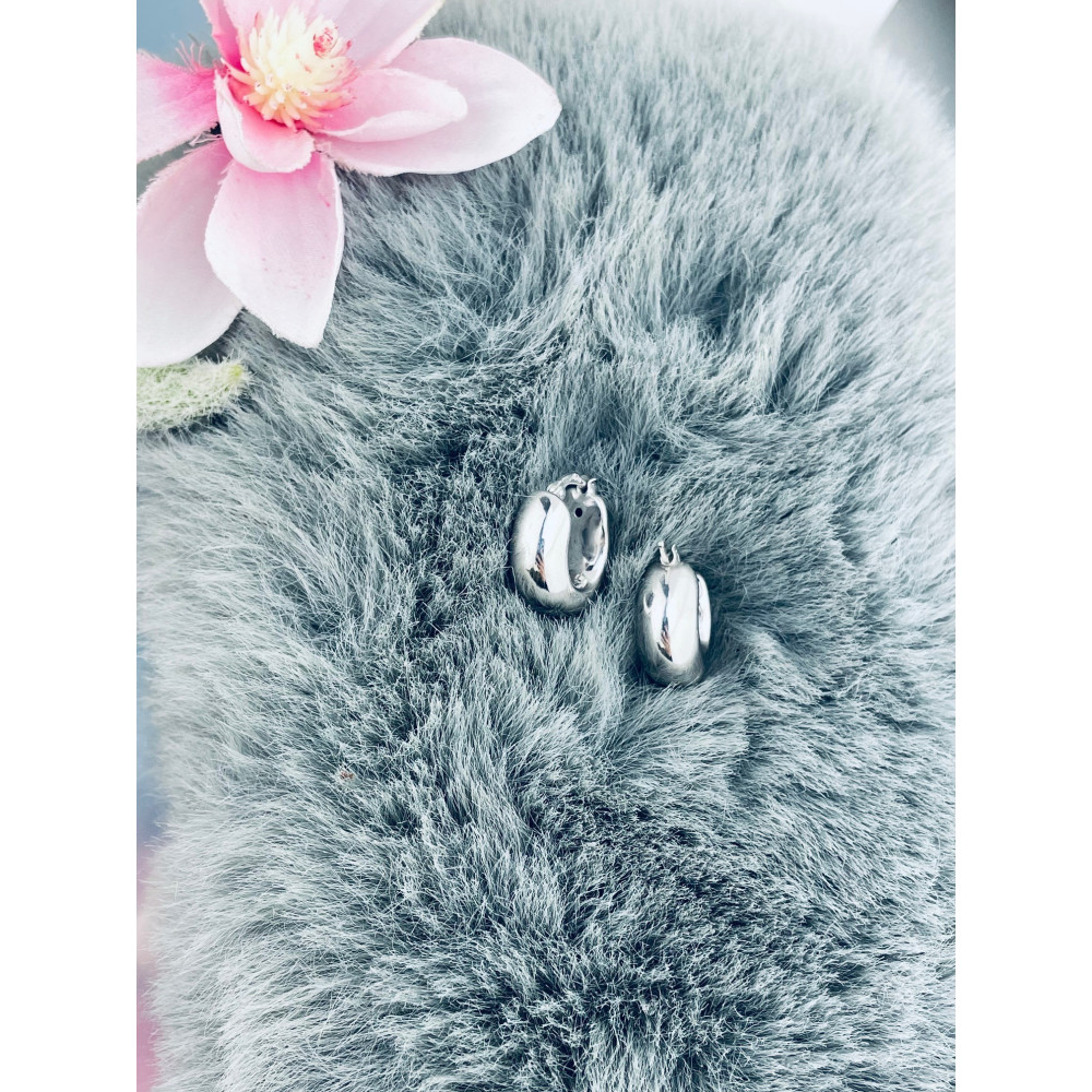 Kreis 925 Silber Ohrringe Damen