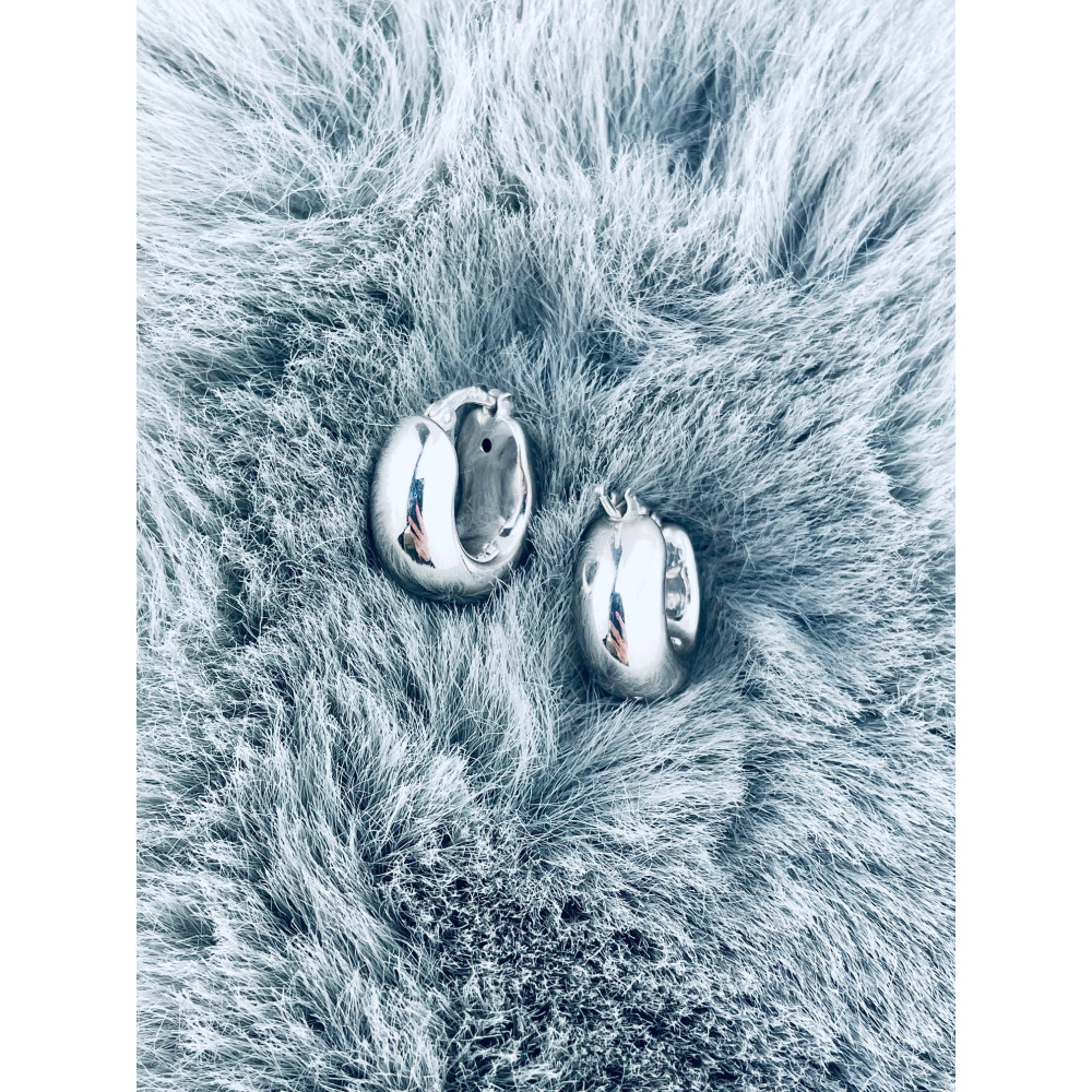 Kreis 925 Silber Ohrringe Damen