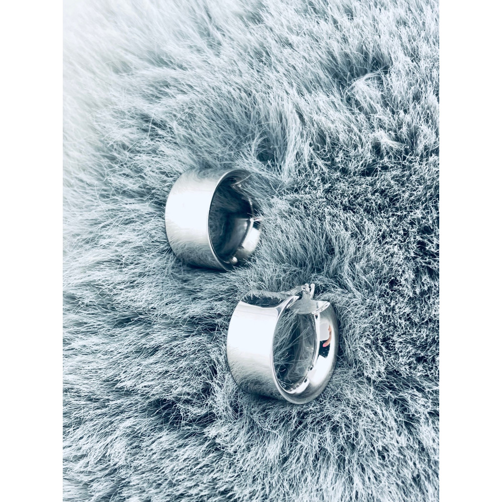 Kreis 925 Silber Ohrringe Damen