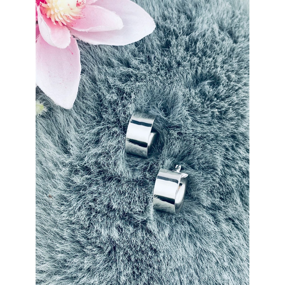 Kreis 925 Silber Ohrringe Damen